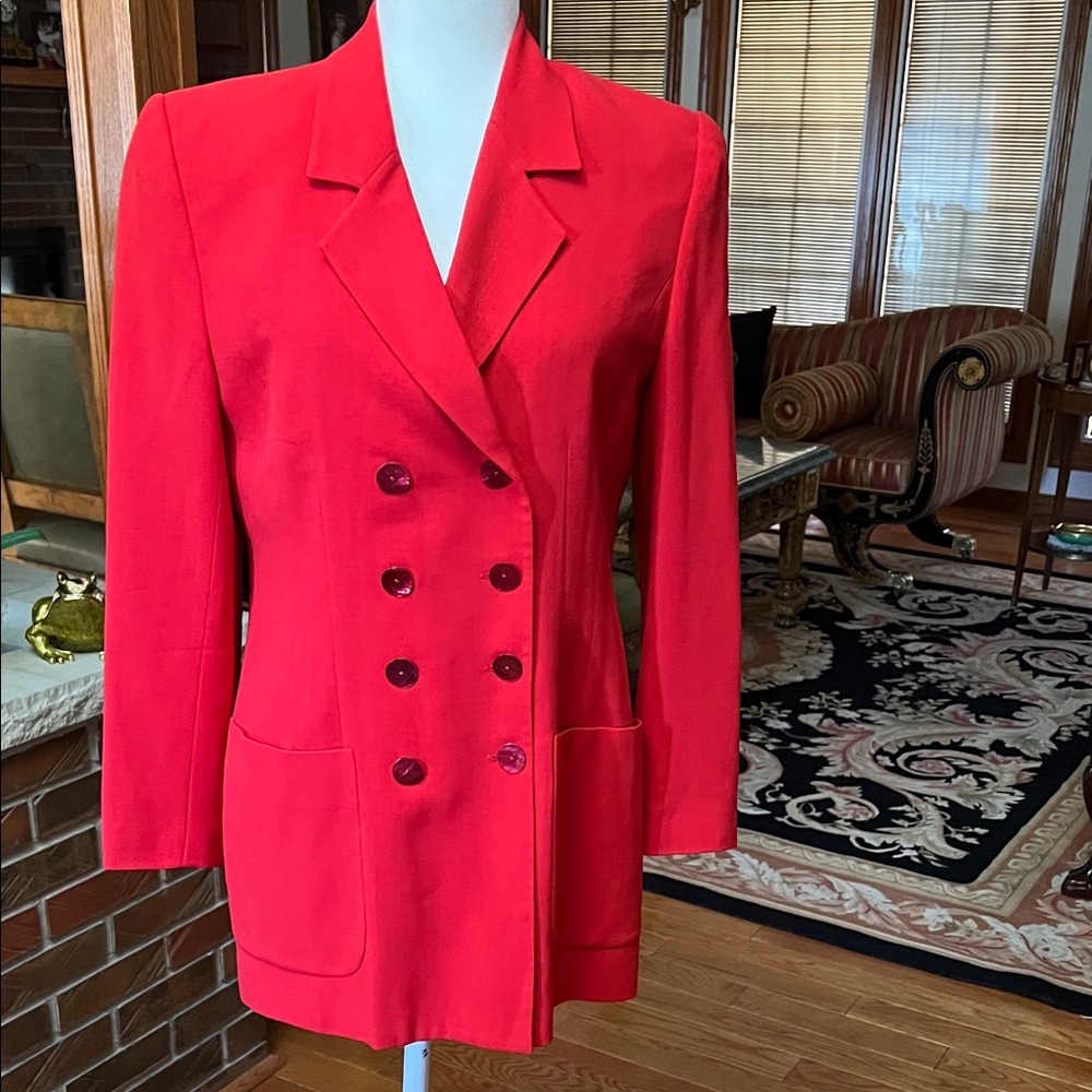 Laura B red jacket